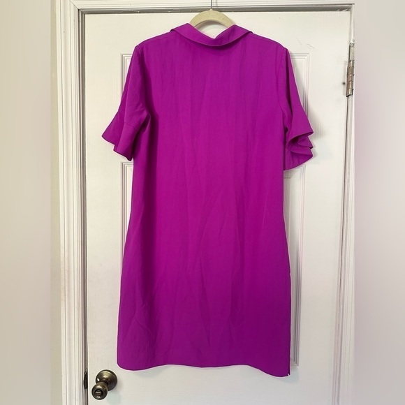 BANANA Republic Bright Bold Pink Shirt Dress - Picture 2 of 9